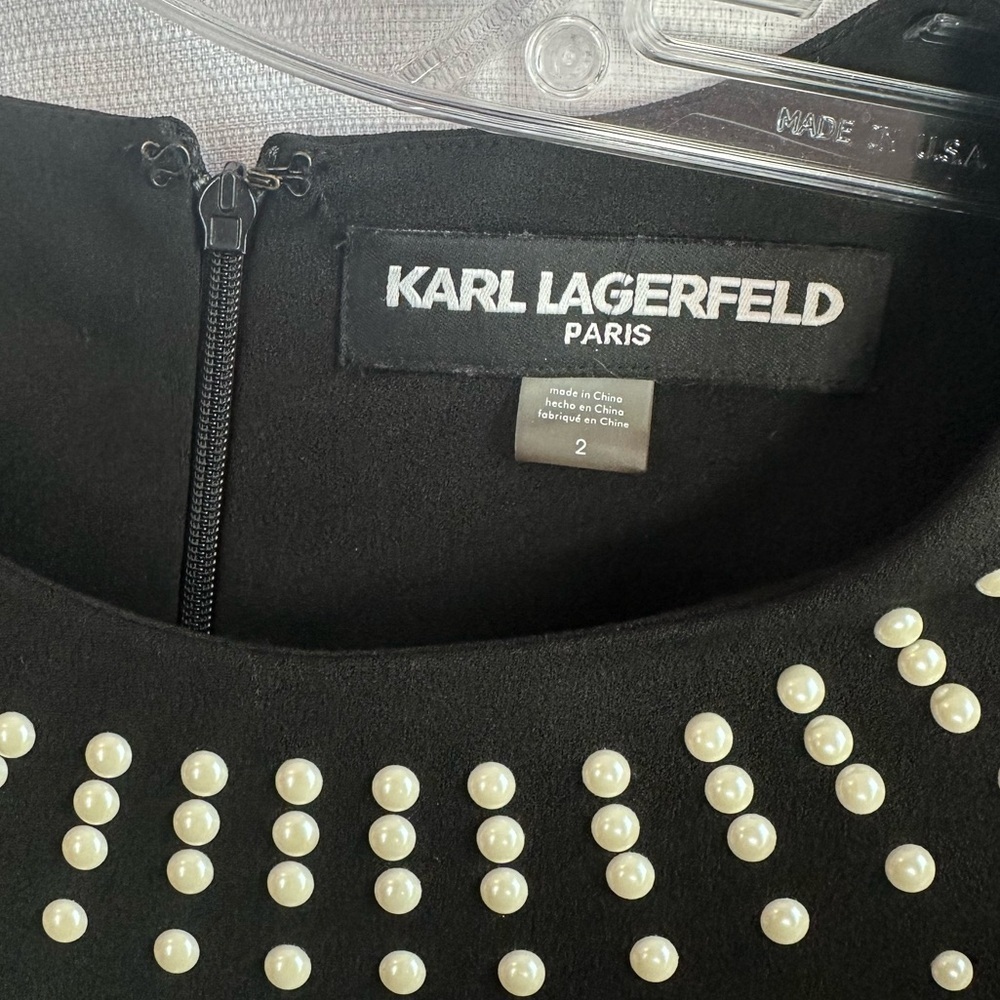 Karl Lagerfeld women’s dress, black size 2 - Picture 2 of 5